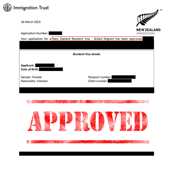 Successful Resident Visa, Skilled Migrant Category, Immigration Trust