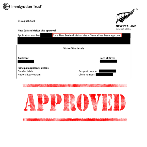 Successful Section 61, Visitor Visa, Immigration New Zealand, Immigration Trust