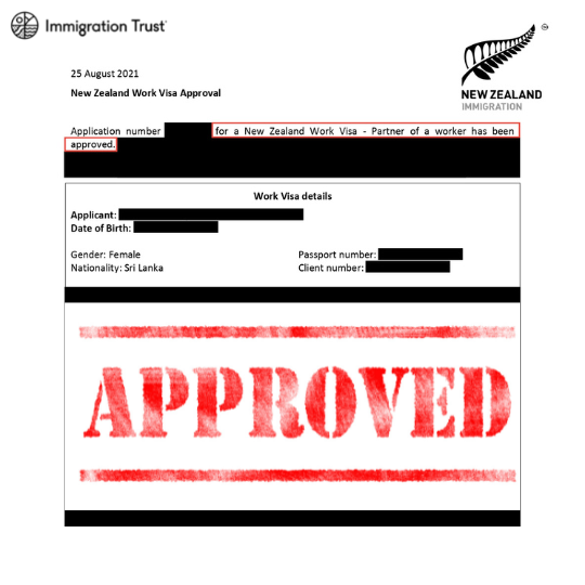 Successful Partner Visa, Immigration New Zealand, Immigration Trust