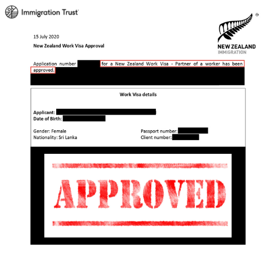 Successful Partner Visa, Immigration New Zealand, Immigration Trust